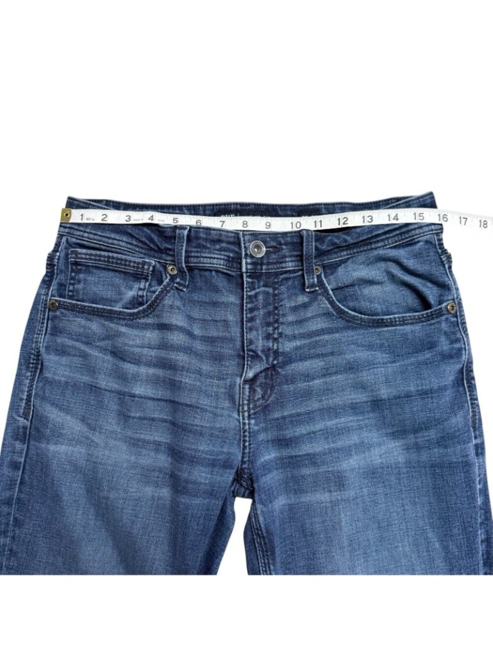 BKE BUCKLE JEANS JAKE STRAIGHT MENS 32X34 GBS16330 STRETCH REGULAR FIT BLUE - Picture 9 of 11